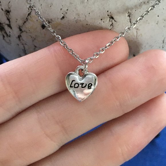 Tampa Coin Rings Jewelry - ❤️ Love Heart Necklace Tibetan Silver ❤️ 4for$20